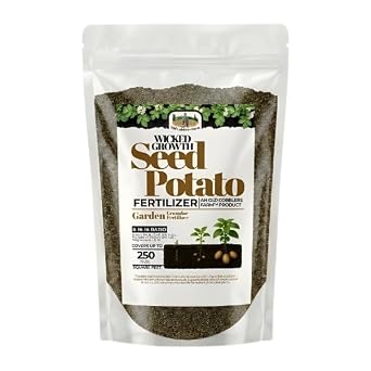 Old Cobblers FarmTM Wicked Growth Seed Potato Fertilizer-Strengthens Roots, Boosts Yields, and Supports Healthy Potato Growth with Eco-Friendly, Slow-Release Nutrients 5/10/15/20 lbs 10lbs