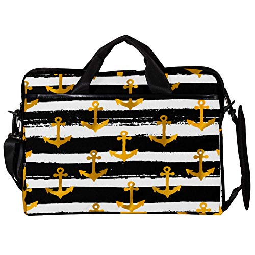 Sacoche ordinateur 14-15 pouces jaune à bandoulière Anchors