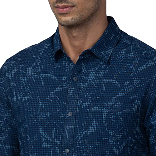 Image of Spykar Men's Slim Fit N /A Full Sleeve Checked Casual Shirts