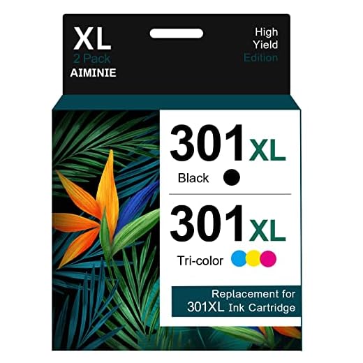 Tinta 301 XL, para HP 301XL Cartuchos de Tinta Negro y Tricolor, Pack de 2, Tinta Impresora Remanufacturado para HP 301 para HP DeskJet 2540 1050 3050 para OfficeJet 2620 4630 para HP Envy 4500 5530