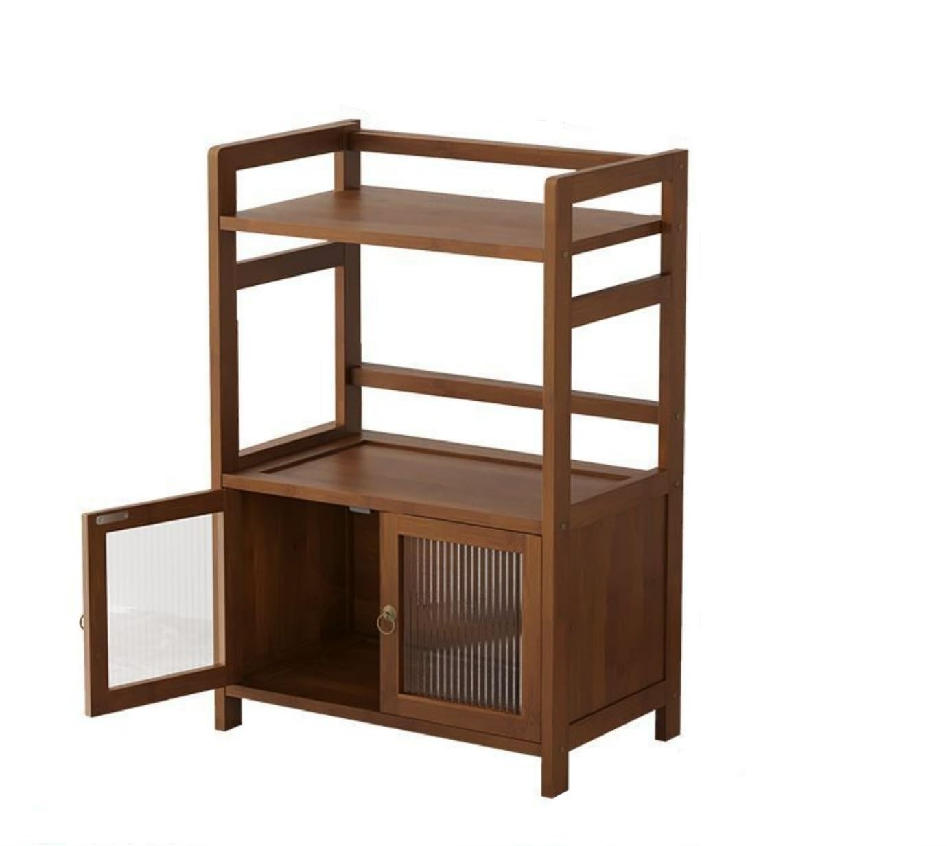 Meuble de rangement de salon marron en bois massif pour ranger le vin et le thé 69x29x80 cm