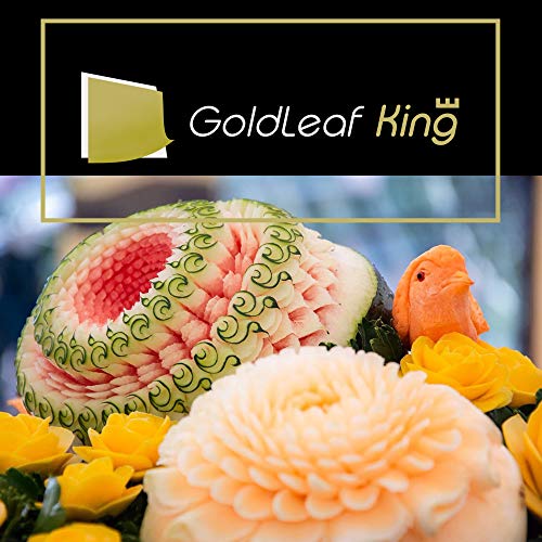 GoldleafKing Thai Fruit Carving Knife Set of 2PC | 2, 2.5 Inch Orange Handle | Fruit Carving Tools Carving Knives | Knife - Carving Knives for Fruits and Vegetables - Image 3