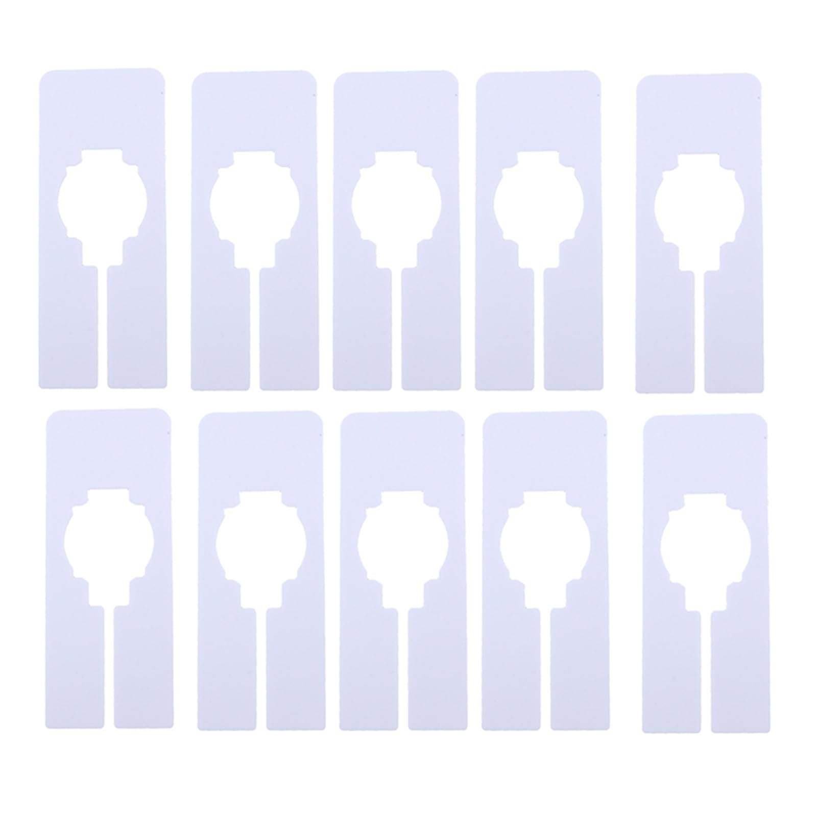 Zeahkri Hanger Dividers 60pcs Divider Closet Dividers for Shelf Hanger Separators Rack Plastic Reusable Clothing for Sorting Clothes(White)