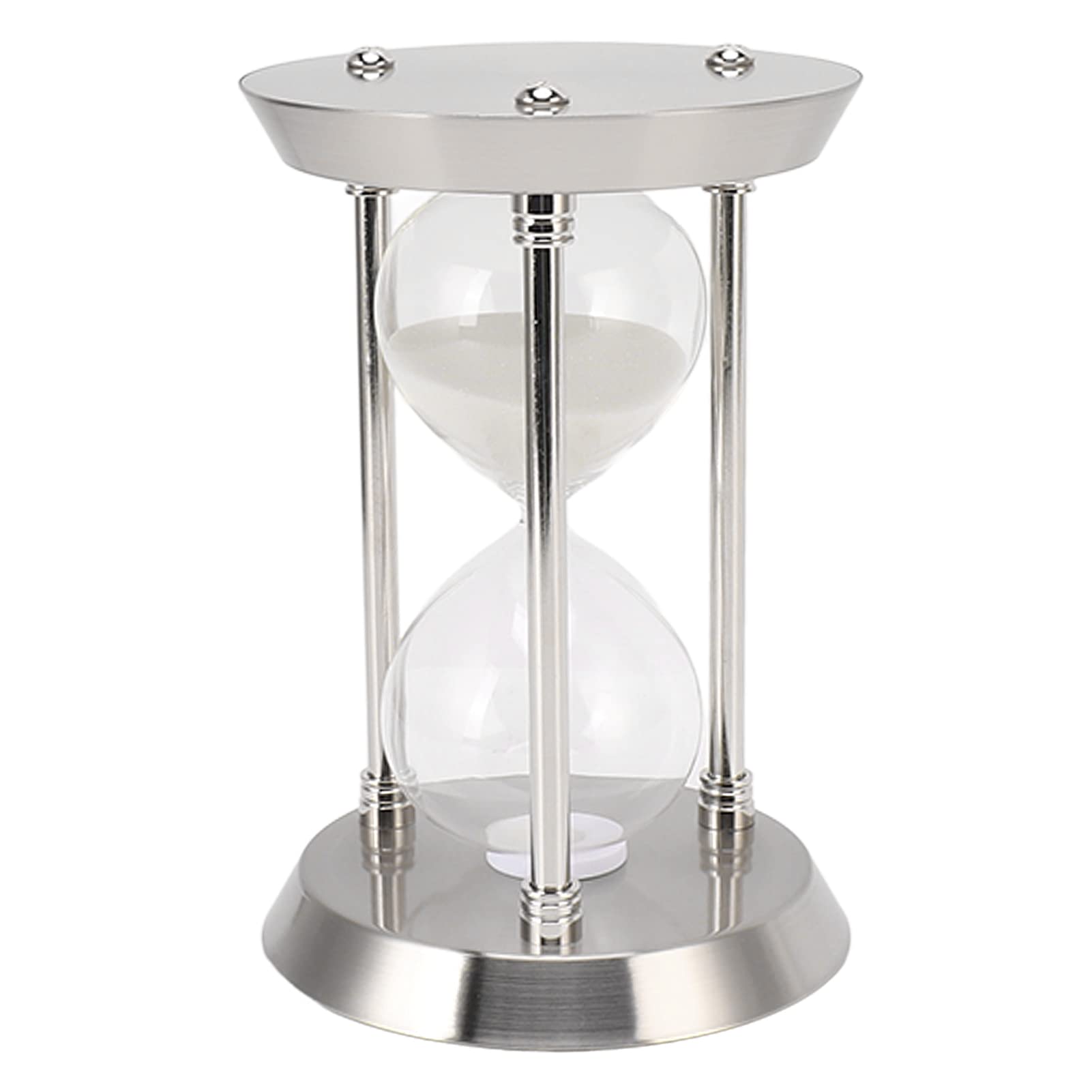 Sanduhr, Auslaufsichere, Austauschbare Sanduhr aus Metall, Visueller Timer mit Weißem Sand für Vintage-Büro, Klassenzimmer, Schreibtisch, Küche, Zuhause, Kochen, Hochzeit, Party-Dekoration