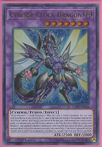 Yu-Gi-Oh! - Cyberse Clock Dragon - SOFU-EN034 - Soul Fusion - 1st Edition - Ultra Rare