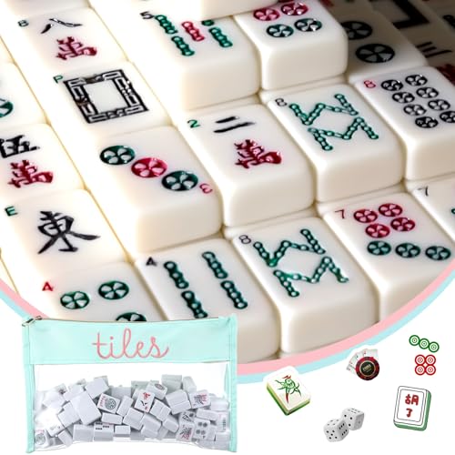 Bolsa para Fichas de Mahjong 33x20x8 cm Transparente miniatura 4