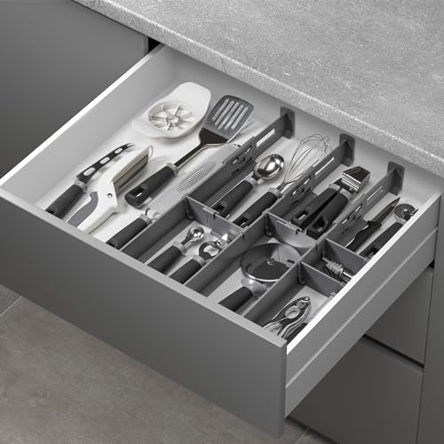 Metaltex Multi-Fit PLUS Besteckeinsatz, variabler Schubladenteiler
