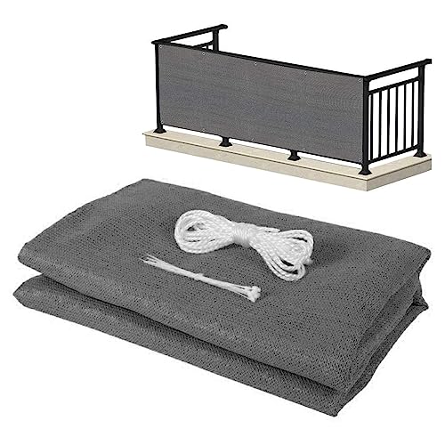 La Mejor Recopilación de Privacidad de balcón y pantallas protectoras los 10 mejores. 46 Meyrwoy Cubierta de Pantalla de privacidad para balcón, Protector privacidad para balcón, Cubierta Refugio Costura para jardín, 0, 9x5m, Vallas Decorativas