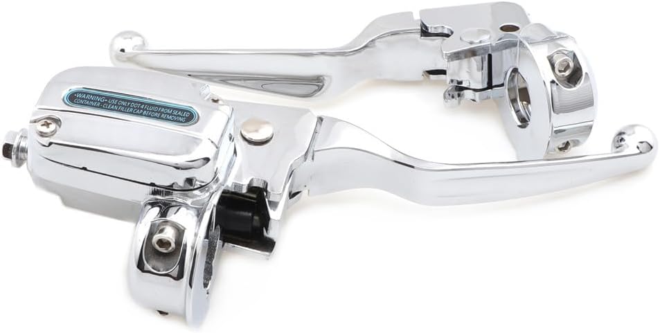 Motorcycle Chrome Brake Clutch Lever Pump Master Cylinder for Harley Touring Street Glide FLHX Electra Road Glide King 2008-2013