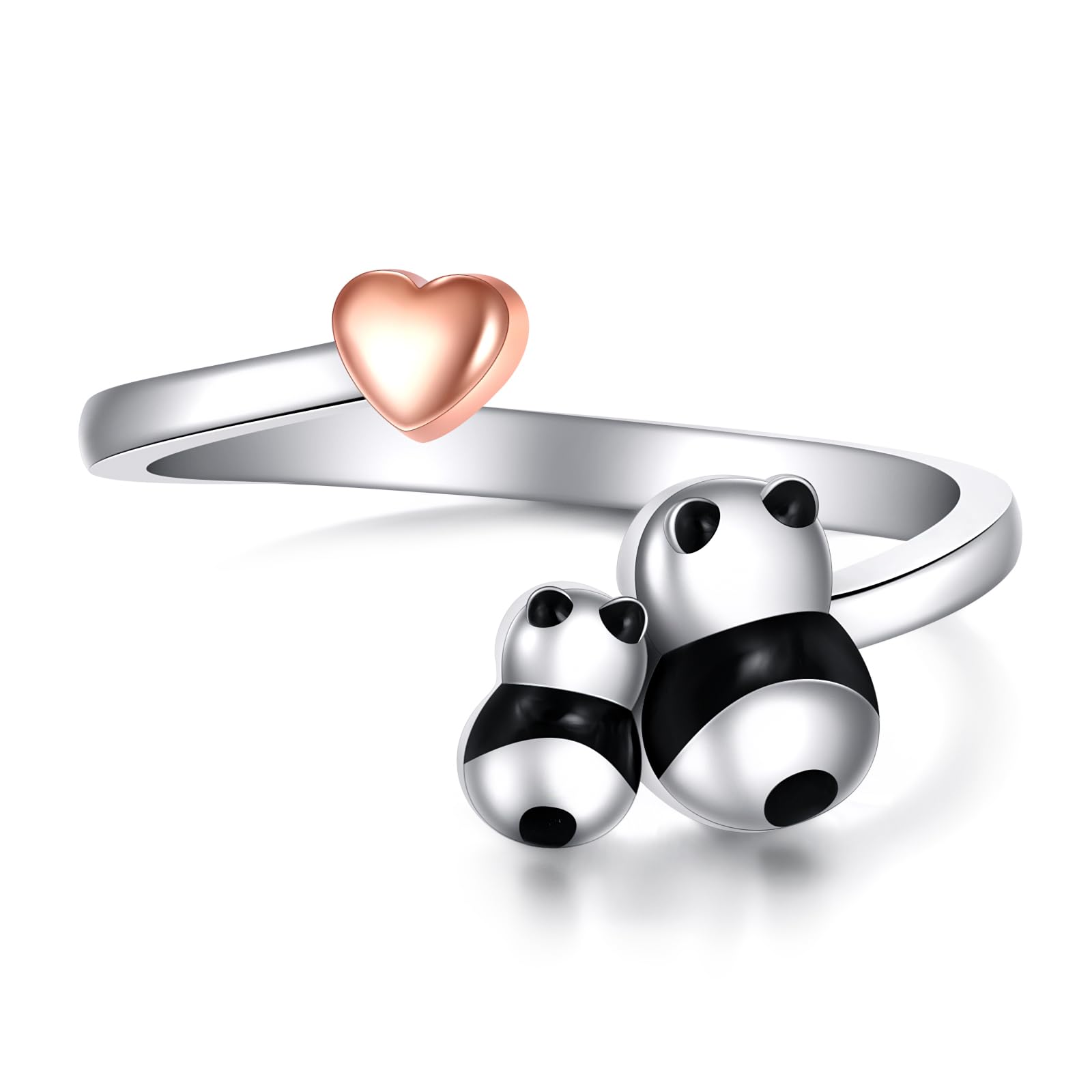 AXELUNA Animal Ring Sterling Silver Cute Jewelry Gift for Women Mother