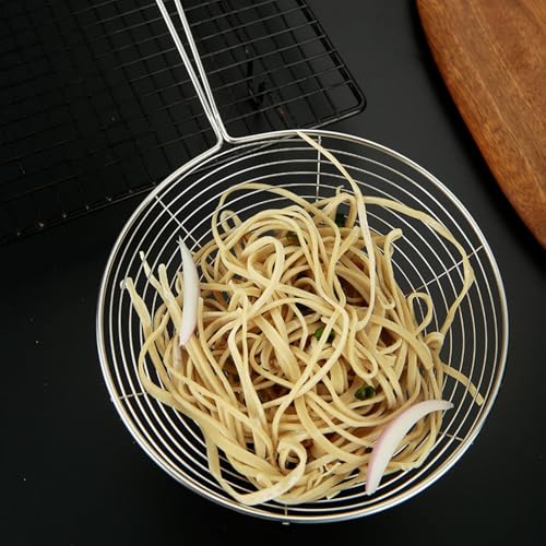 Skimmer - Spoon per friggere gli alimenti - Skimmer Skimmer - Spoon in acciaio inox Skimmer Ladle, kit - Chingadget, sCuisine - Pasta Cask per filtrazione olio, frittura, padelle - immagine 4