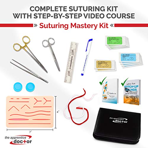 Suture Practice Kit by The Apprentice Doctor | includes Suturing Video Series from