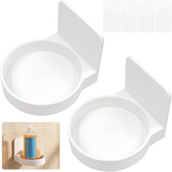 2Pcs Soap Dispenser Holder, Wall-Mounted Pump Bottle Stand, for Kitchen, Bathroom 8.5 * 9 * 7 * 2cm