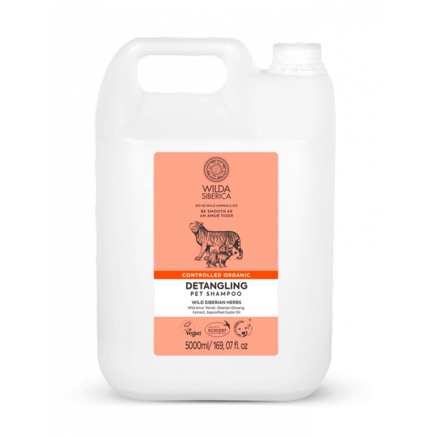 Producto para mascotas de la marca Natura Siberica: desenredante champú, Wilda champú desenredante (5000 mililitros)