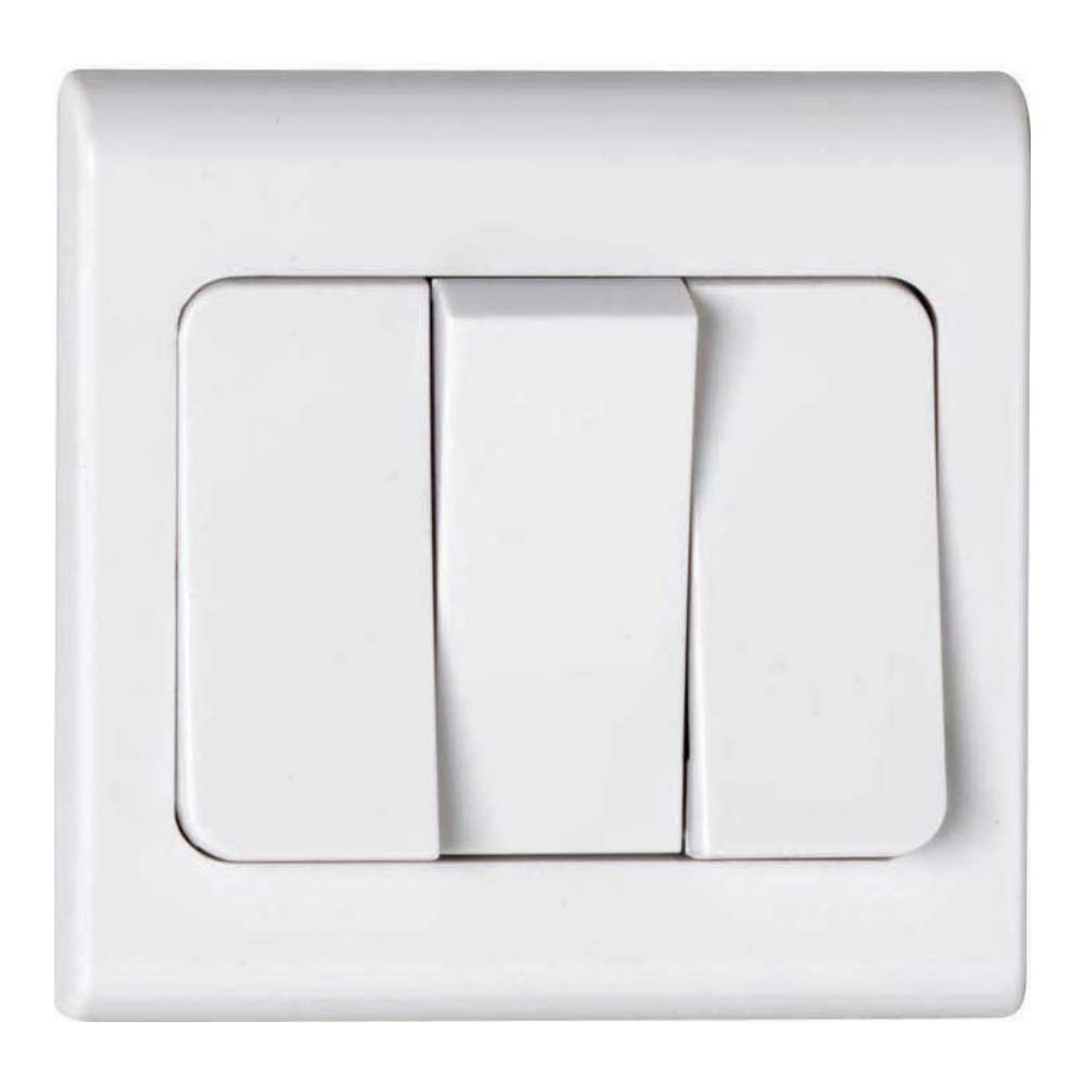 Deta S1347 Wide Rocker Light Switch 3 Gang 2 Way SP 10 Amp