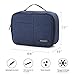 BAGSMART Electronics Travel Organizer Bag for Adaptors, Chargers, iPhone, ipad air, ipad Mini, 9.7'' Ipad Pro, Kindle, Blue