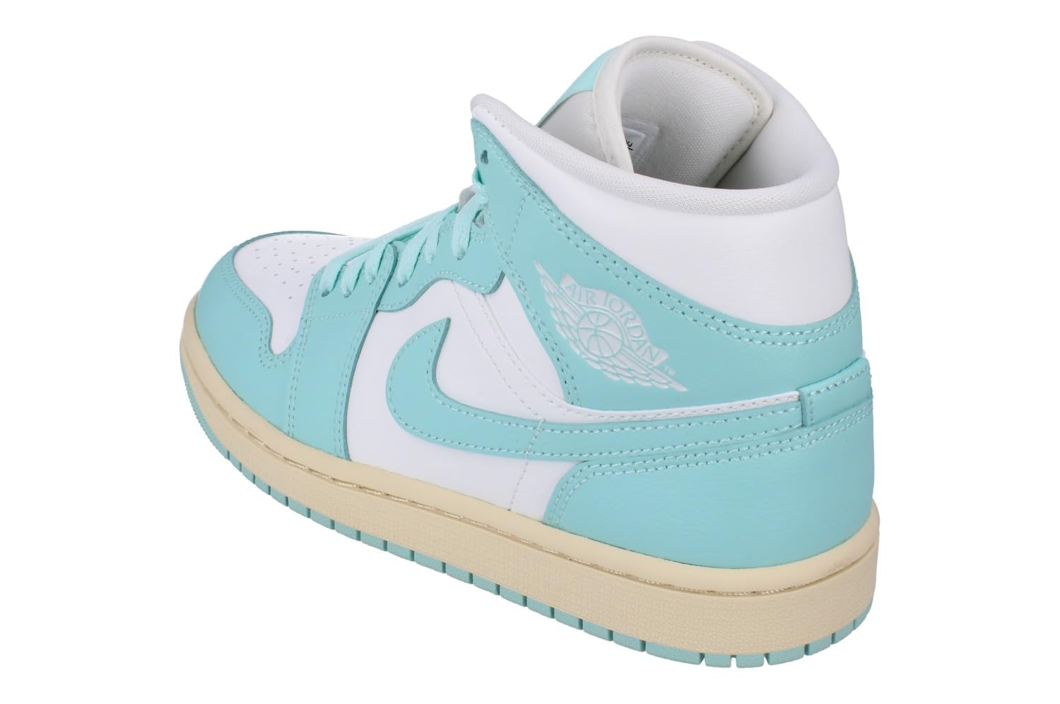 Nike Donne Air Jordan 1 Mid Trainers BQ6472 Sneakers Scarpe (UK 4 US 6.5 EU 37.5, Sail Light Dew Muslin 132)