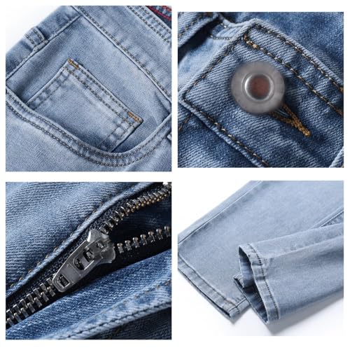 Men's Slim Fit Jeans Classic Stretch Lightweight Outdoor Jogger Pants Streetwear4