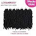 7 Packs Butterfly Locs Crochet Hair 12 Inch Pre-looped Bob Distressed Locs Soft Faux Locs Crochet Braids Butterfly Loc Twist Braiding Hair Synthetic Hair Extensions for Women (12Strands/Pack;1B#)