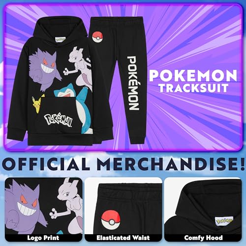 Pokemon Boys Tracksuit Set, Comfy Hoodie and Jogger Set - Gifts for Kids3