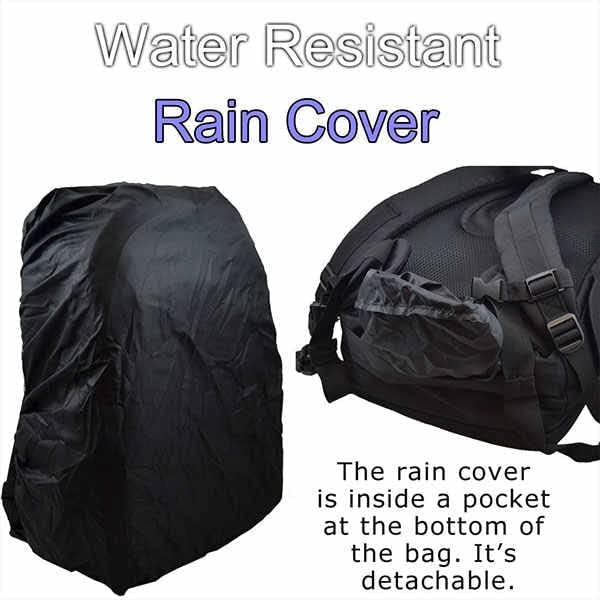 Image of VTS DSLR Camera Backpack Bag Waterproof Shock Proof For Lens Accessories Bag For Camera Camera Bag N001, Black