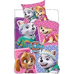 Cubrecama Paw Patrol Funda nórdica 150x220 y funda cojin 63x63 de Skye&Everest Paw Patrol La Patrulla Canina