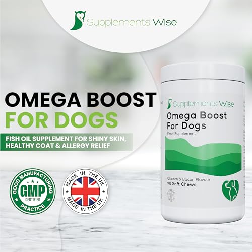 Omega 3 Chews for Dogs - Dog Supplements for Itchy Skin - 90 Chicken & Bacon Flavour Omega 3 Supplements with Salmon Oil - Dog Fish Oil Treats - Easy to Feed Itch and Allergy Chews - Image 3