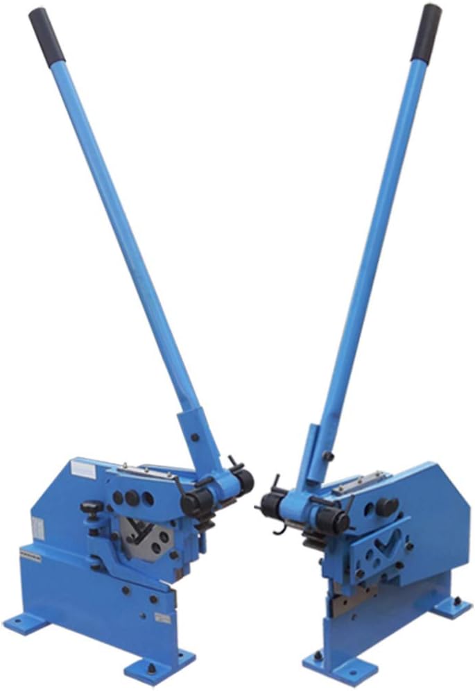 Manual Ironworker Cutting Plate Bar Angle Section Shear Cutter Sheet Metal Flat Square Round Stee