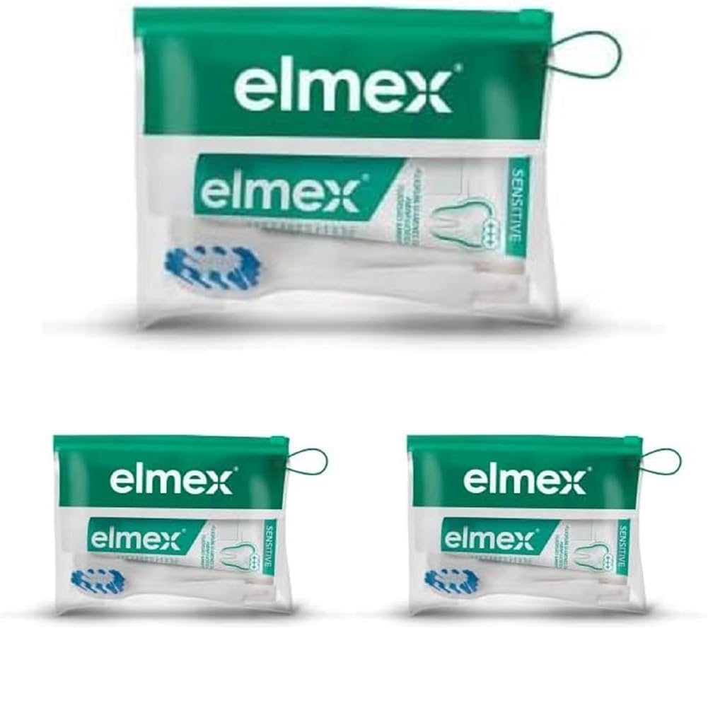 Kit De Voyage Elmex : Mini Brosse à Dents + Dentifrice 12ml Pour Dents Sensibles - Neuf, Pologne
