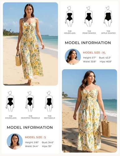 Image of GRACE KARIN Womens Summer Floral Maxi Dresses 2026 Long Flowy Boho Dress Beach Vacation Sundresses Casual Clothes with Pocket