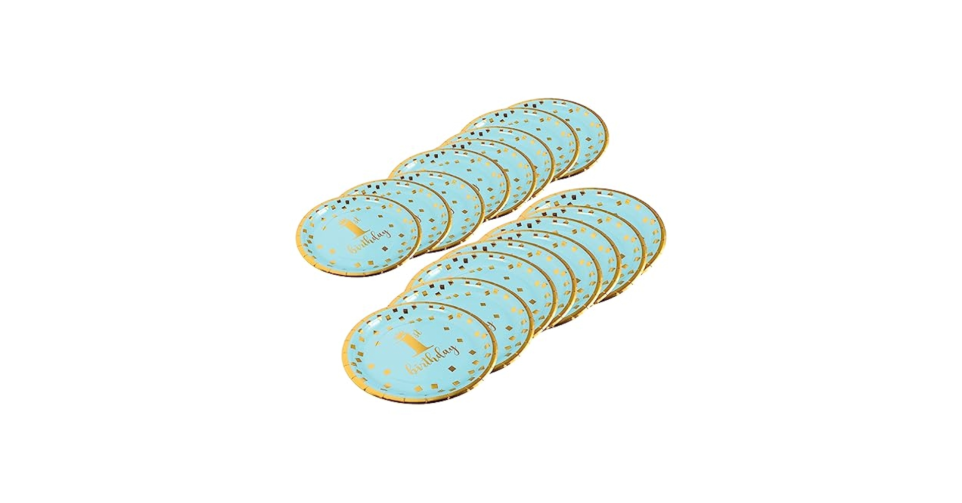 Amazon.co.jp: WHAMVOX 16個 誕生日パーティーの紙皿 赤ちゃんの