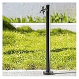 Einfache Installation: Mit dem mitgelieferten Montagezubehör lässt sich der Wasserhahn einfach am Boden befestigen, was Ihnen die Gartenarbeit erleichtert.