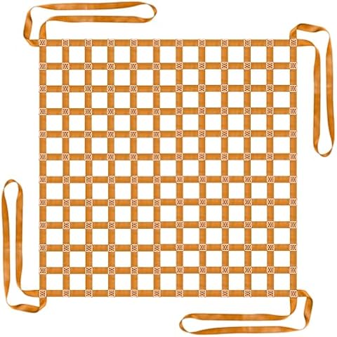 SOJUNER Thickening Lifting Cargo Nets (4.92' x 4.92'), Lifting Net Straps 5.9in Square Mesh Tear Resistance, Flat Polyester Sling Hoisting Nets, Max. Load Capacity: 2200 lbs Cover