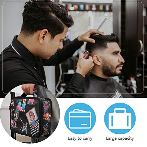 PIXNOR Ferramentas de Cabeleireiro Saco de Salão de Barbeiro Bolsa de Grande Capacidade Ferramenta d