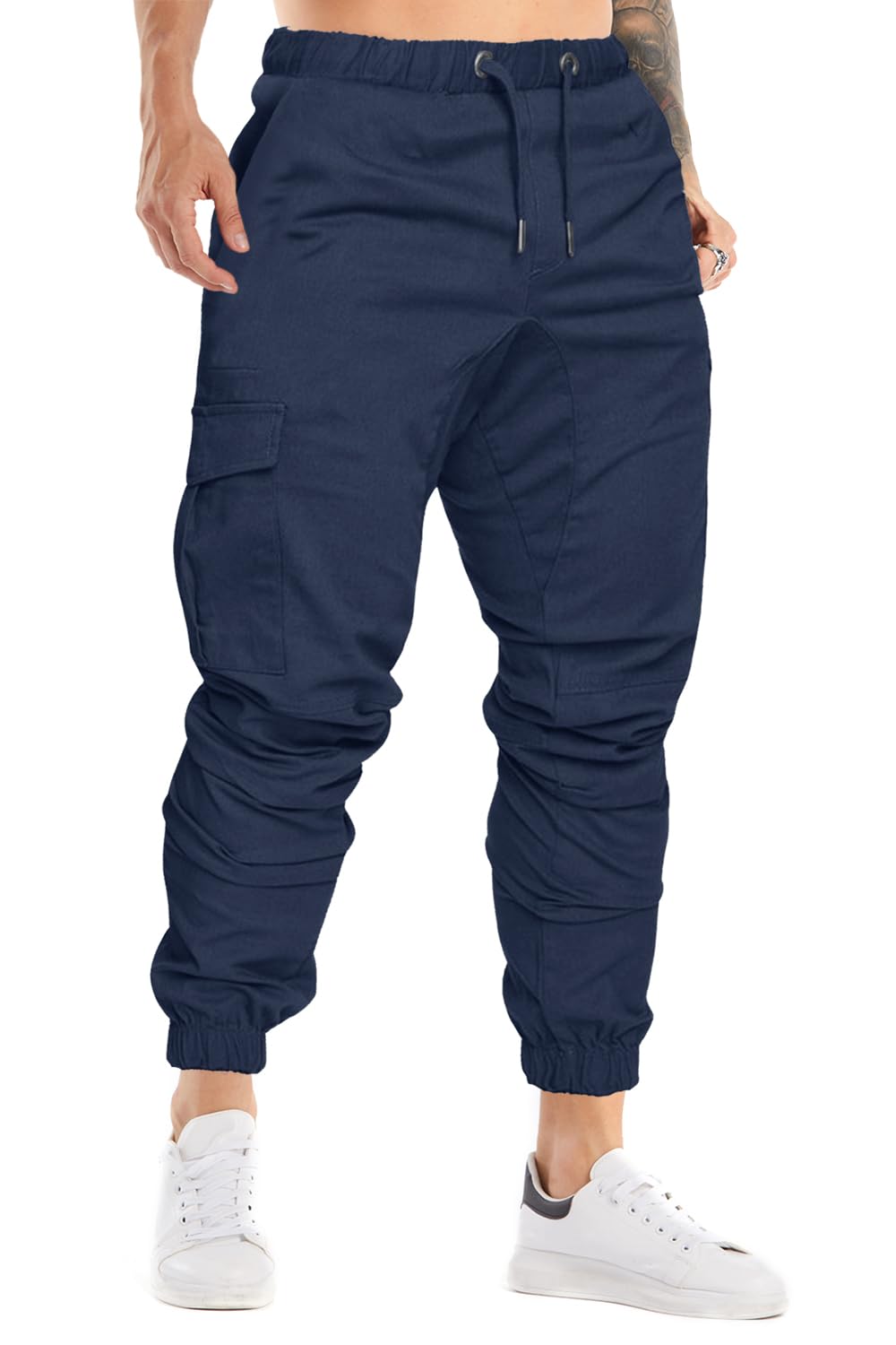 Cindeyar Herren Hosen Slim Fit Casual Jogger Sporthose Freizeithose Cargo Chino Jeans Hose