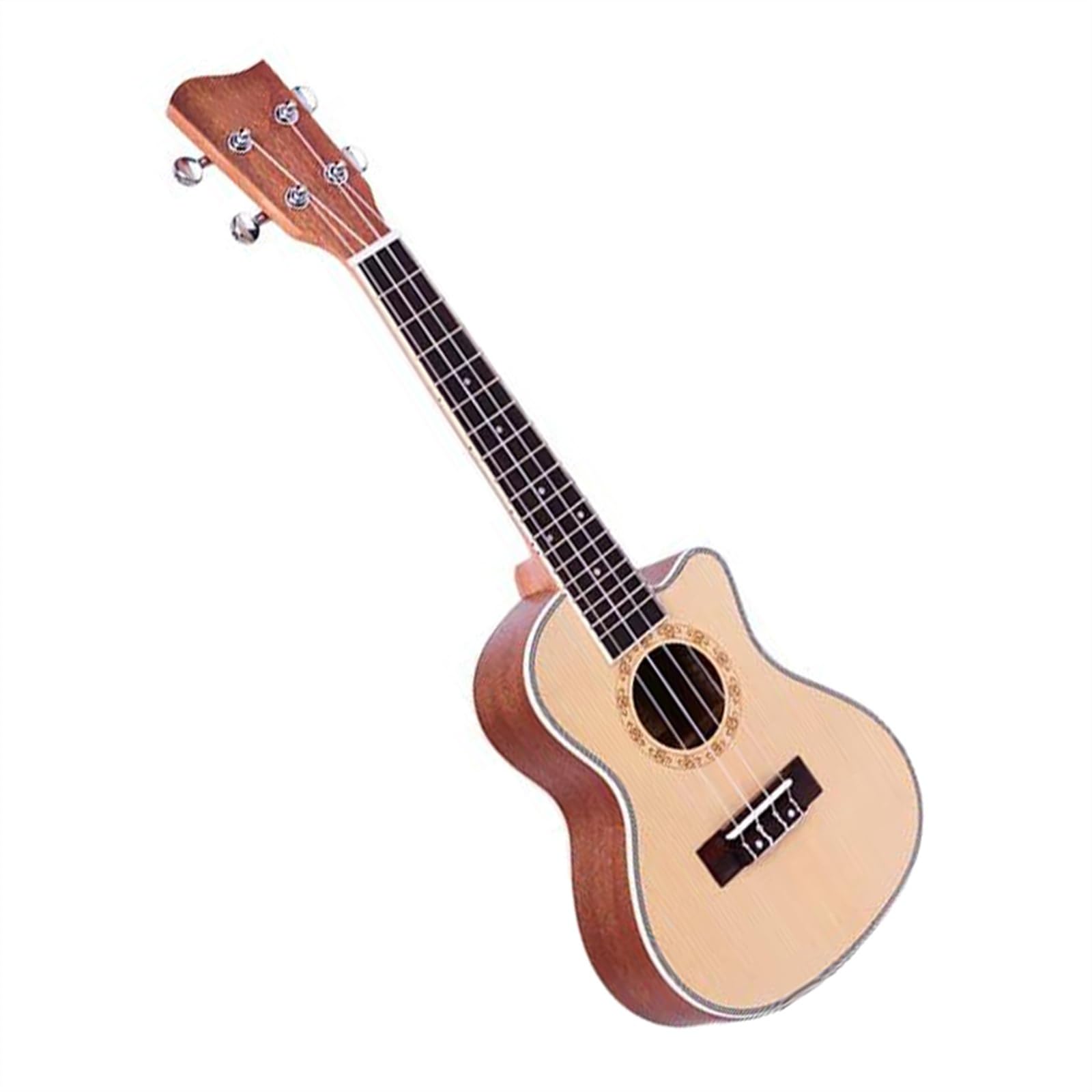 Strumento A Corda Per Chitarra Ukulele In Legno Massiccio Naturale Opaco Da 24 Pollici Ukulele Kit