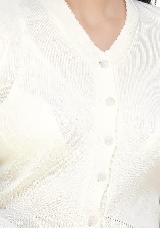 Image of Women Winter Wear V-Neck Full Sleeves Regular Fit Woollen Blouse