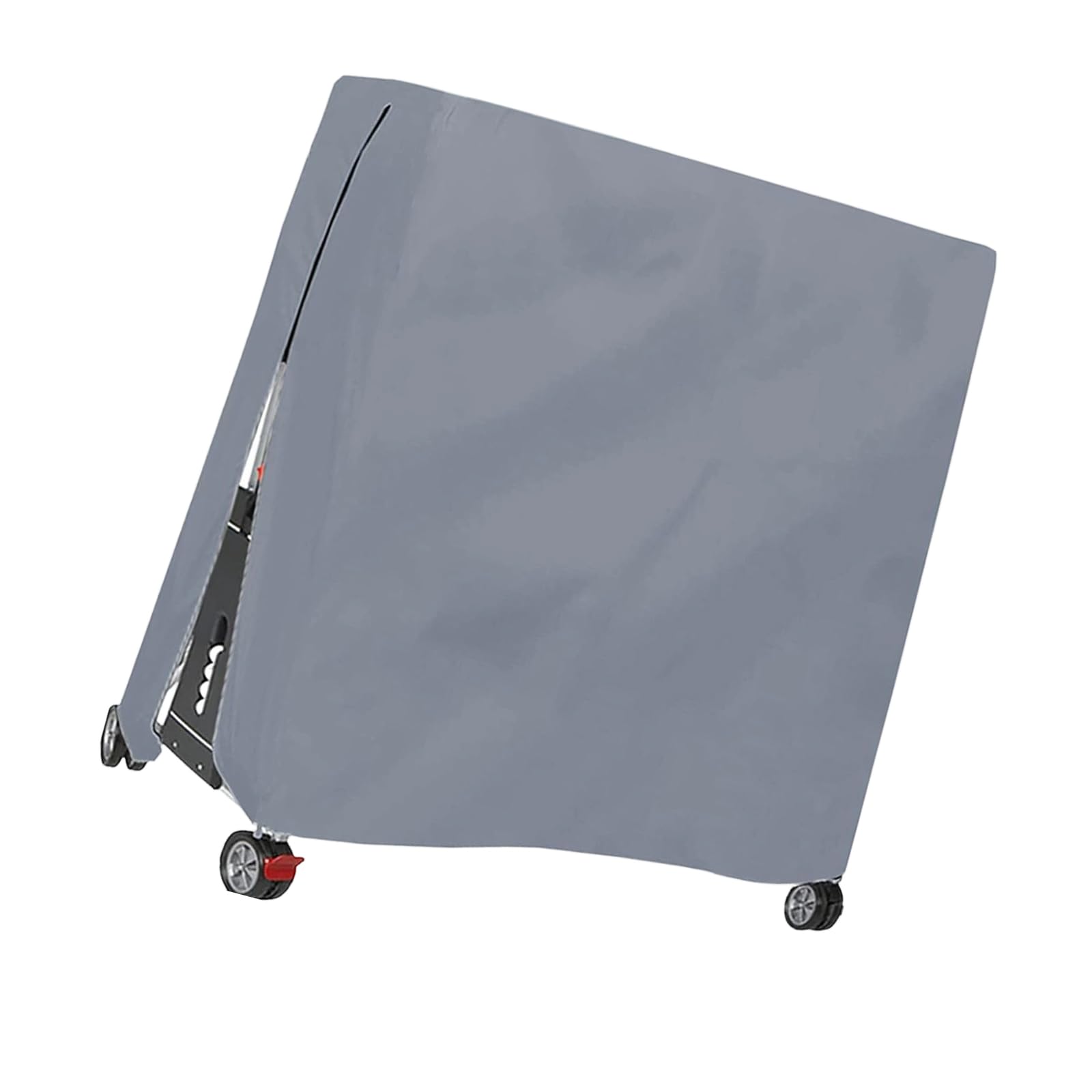 Fazvncv Gray Color Foldable Tennis Table Cover With Adjustable Closure For Strong Attachment In Breezy Conditions Pu Coated Weatherproof Cover