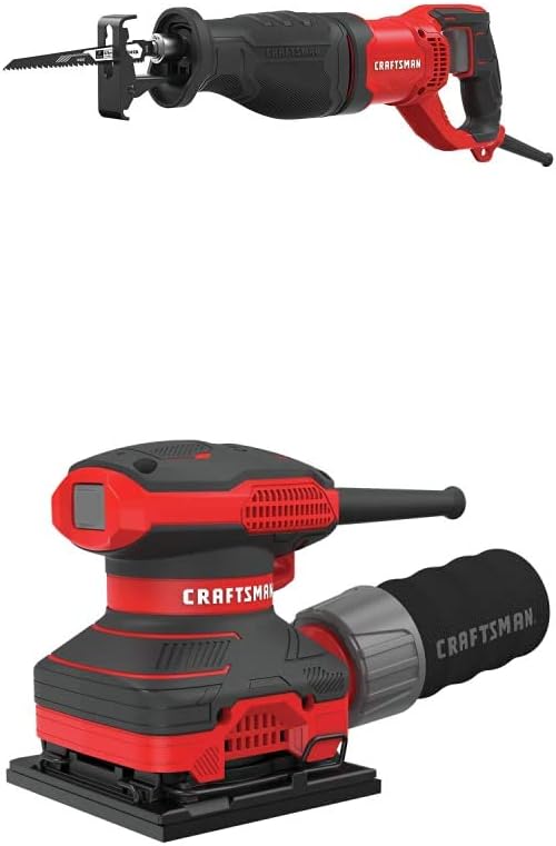 CRAFTSMAN Reciprocating Saw, 7.5-Amp with Sander, 1/4-Inch Sheet (CMES300 & CMEW230)