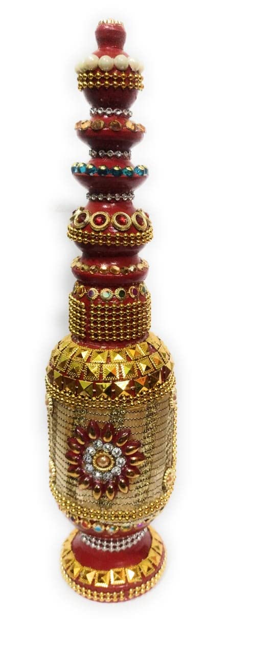 Buy CRAFT HAND Wooden Sindoor Box Multicolor L 7 W 7 H 27 cm