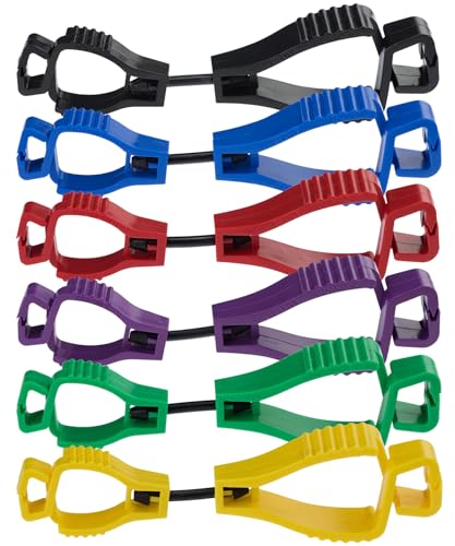 Glove Guard Mix Color Pack with Breakaway Clips, 6 Pack