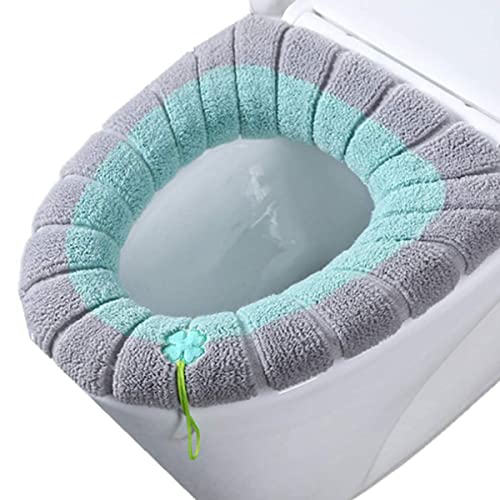 WC Sitzbezüge,Yueser 4 Paar Waschbar Selbstklebend Toilettensitzabdeckung Pads mit 2 WC-Sitz Cover Dicker Toilettenauflage für Familie und Hotel Outdoor Reisen – Bild 7