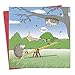 Twizler Funny card per lui con pesca e birra - Biglietti - Happy Birthday card - - Biglietto di