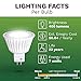 Bioluz LED 5 Pack MR16 50 Watt Halogen Equivalent Dimmable Bulb uses 7W, Halogen 3000K 12V AC/DC, UL Listed, High CRI for Low Voltage Recessed Lights, Track Lights and Landscape Fixtures.