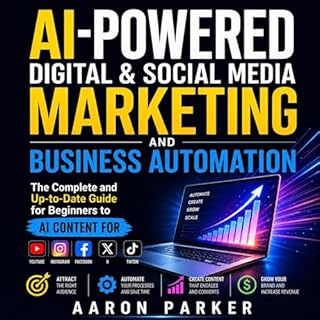 AI-Powered Digital & Social Media Marketing and Business Automation Audiolibro Por Aaron Parker arte de portada