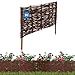 KOTARBAU® Beetbegrenzung Weidenzaun 60 x 30 cm Zaun Beeteinfassung Beet Beetumrandung Steckzaun Rasenkante Weide Beeteinfassung Gartenzaun Zum Stecken Flexible Weidengeflecht