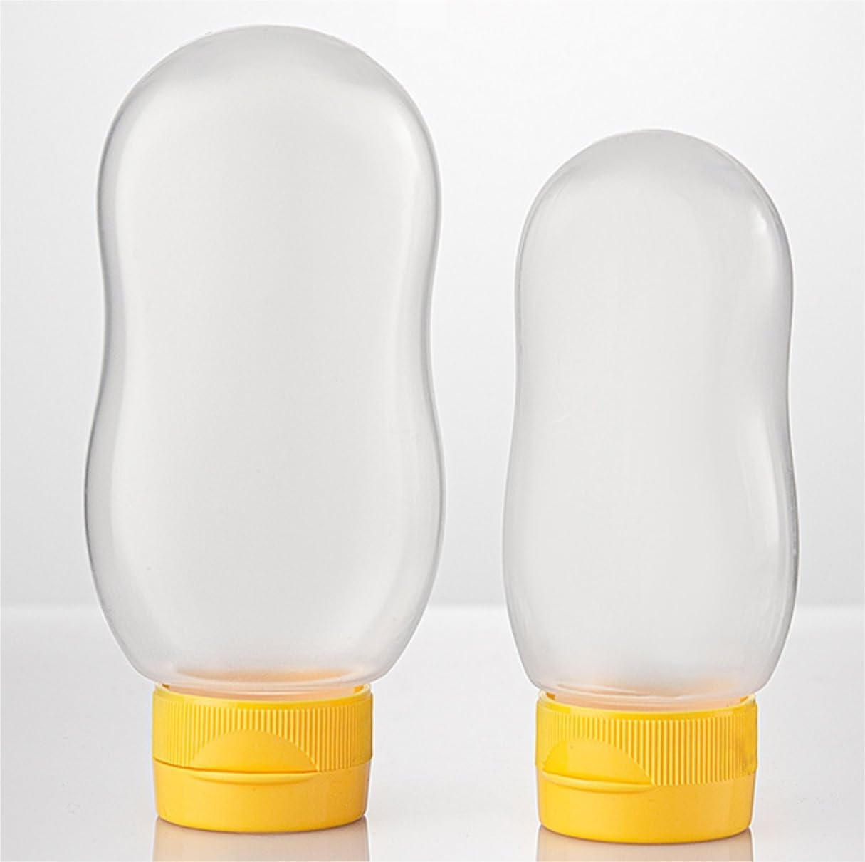 Squeeze Bottle 6 PCS Inverted Plastic Squeeze Bottle Portable Ketchup Salad Sauce Dispensing Dinnerware(100g)