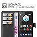 Cadorabo Funda Libro para ZTE Blade V7 en Negro Fantasma - Cubierta...