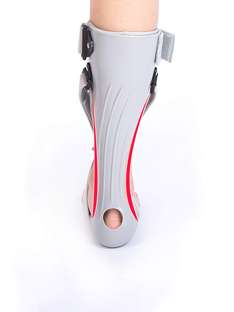 Férula de Soporte para pie caído - Soporte para ortesis de pie y Tobillo - Soporte AFO para caída de pie, Fascitis Plantar y tendinitis de Aquiles,Left,L