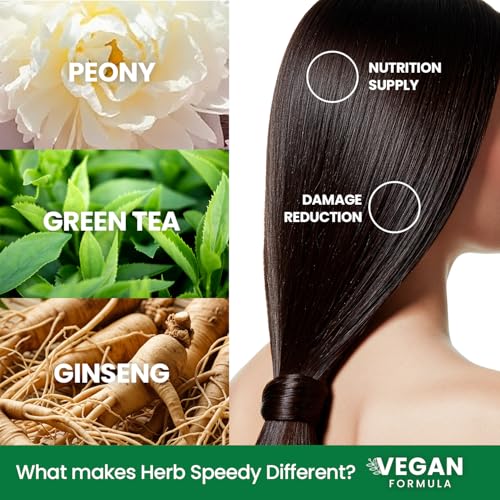 Dongsung Herb Speedy Color Cream(Soft Black) – Korean Herbal Vegan Hair Dye, PPD-Free, Ammonia-Free, Hypoallergenic – 100% Gray Coverage Odorless Dermatologically Tested Quick 20-Minute Application